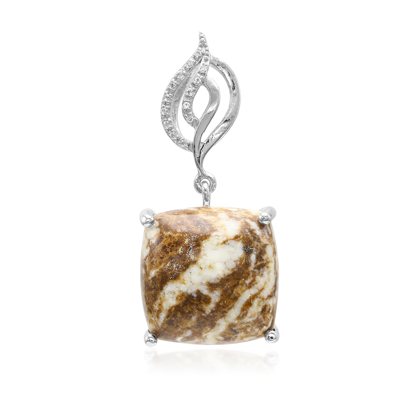 Magnesit-Silberanhänger Magnesit-Silberanhänger