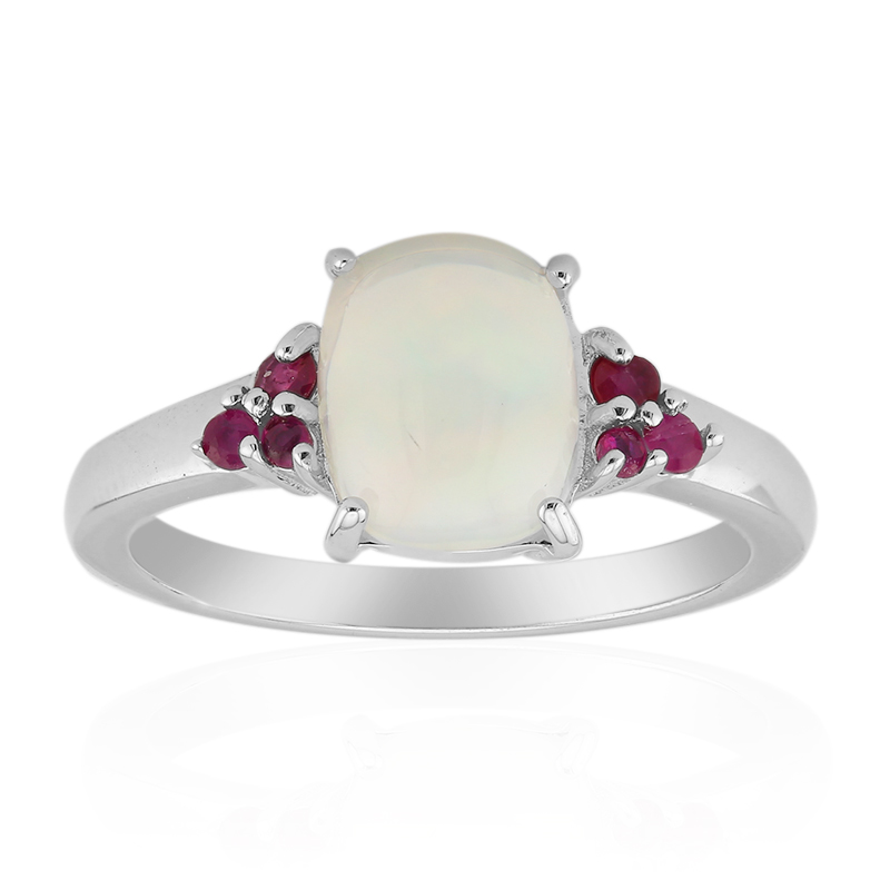 Welo-Opal-Silberring Welo-Opal-Silberring