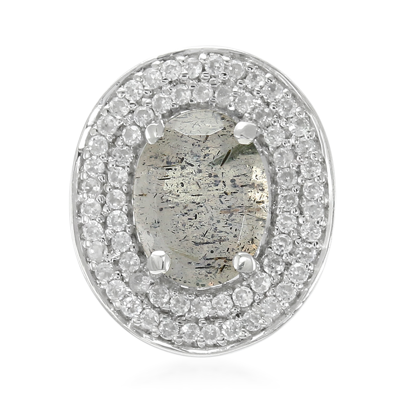 Labradorit-Silberanhänger