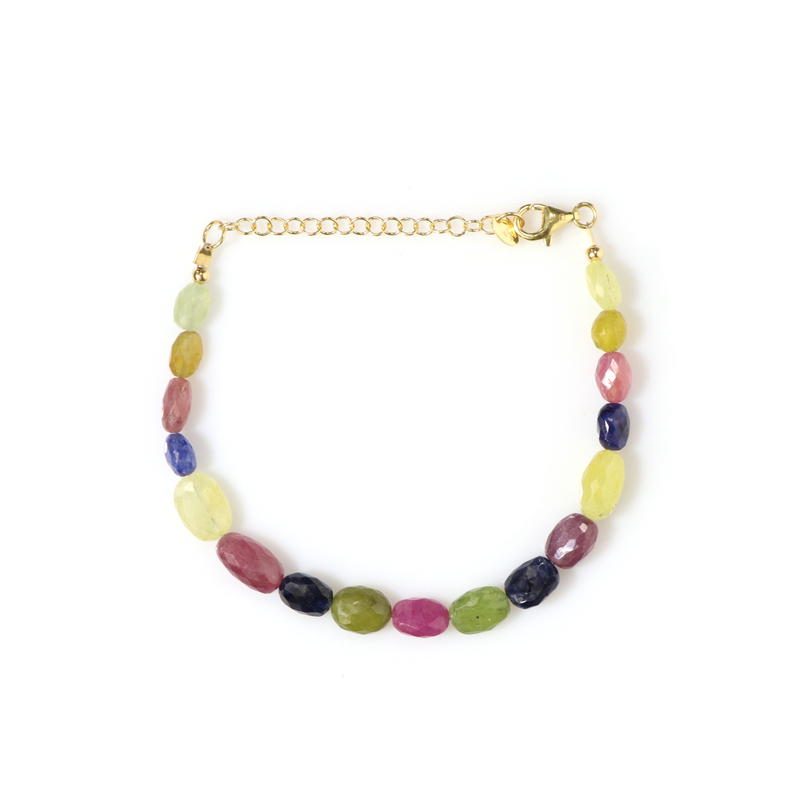 Saphir-Silberarmband