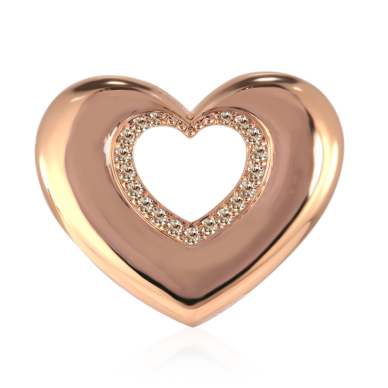 SI1 Argyle-Rose de France-Brillant-Goldanhänger (Annette)