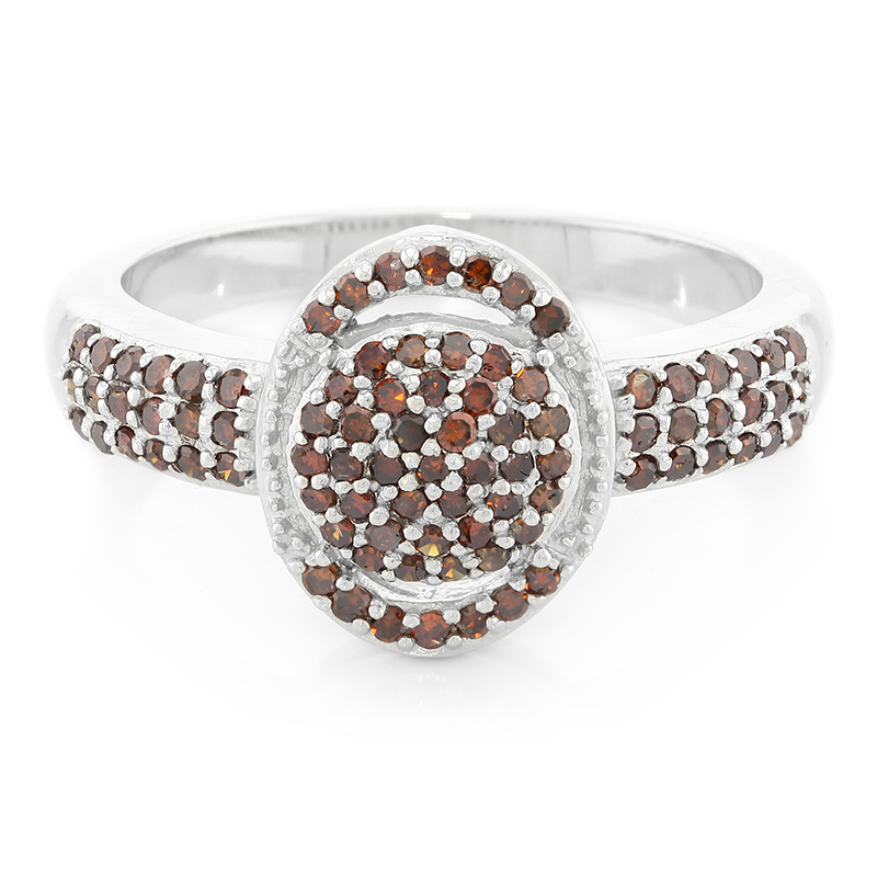 Fancy-Diamant-Silberring Fancy-Diamant-Silberring