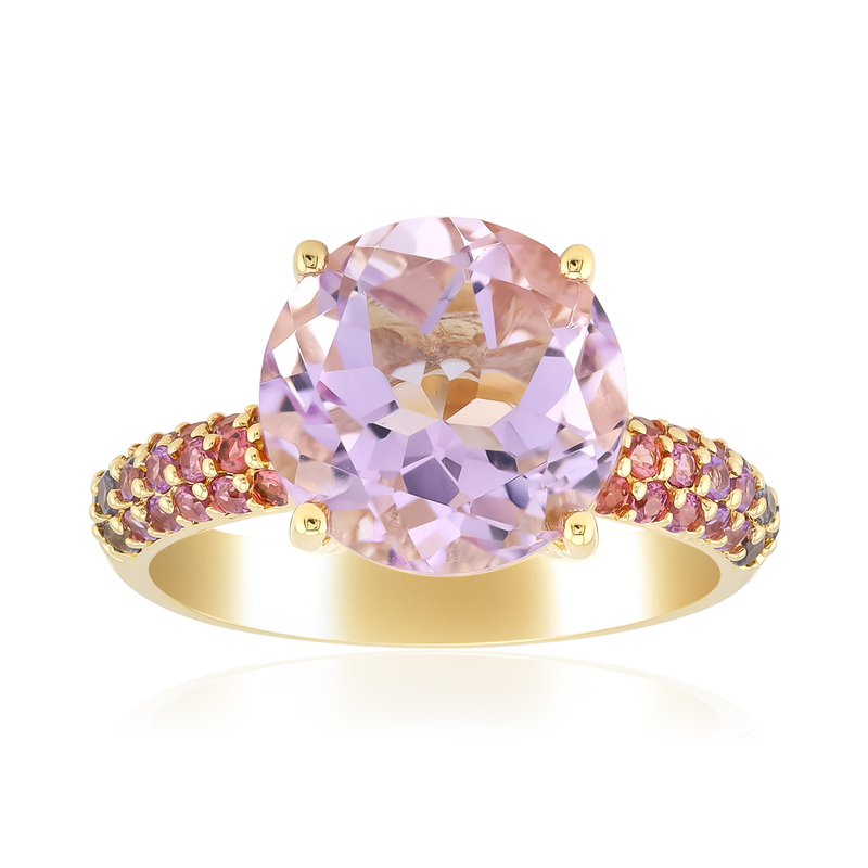 Lavendel-Amethyst-Silberring (Adela Silber)