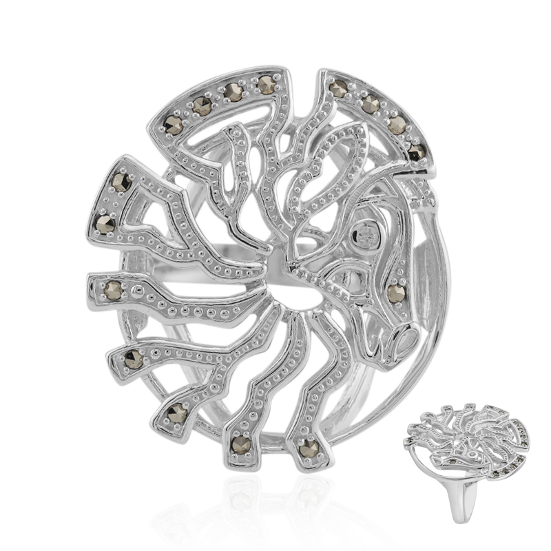 Edelstein-Silberring (Annette classic)