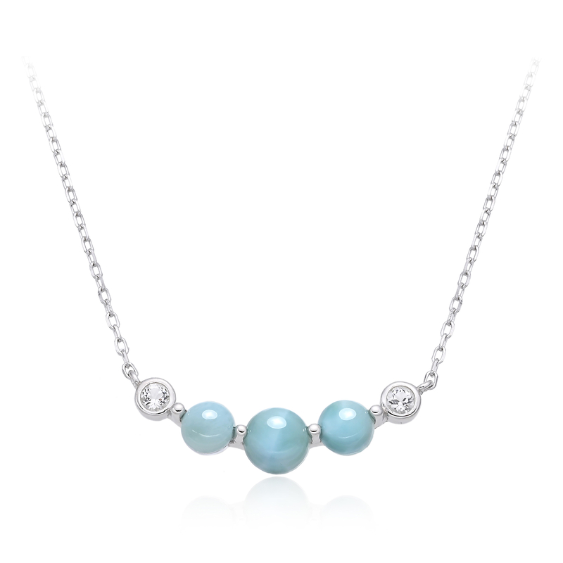 Larimar-Silbercollier