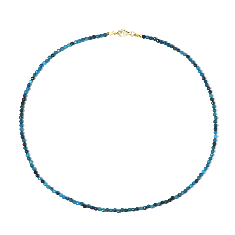 Chrysokoll-Silberhalskette
