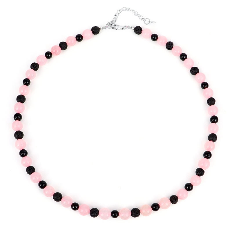 Edelstein-Silberhalskette