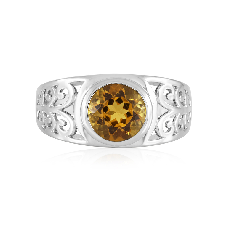 Skapolith-Silberring - Farbe: Gelb