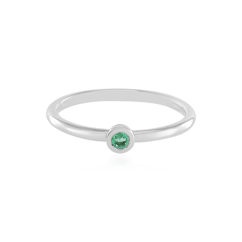 Kolumbianischer Smaragd-Silberring