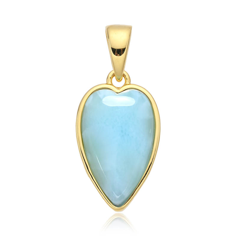Larimar-Silberanhänger