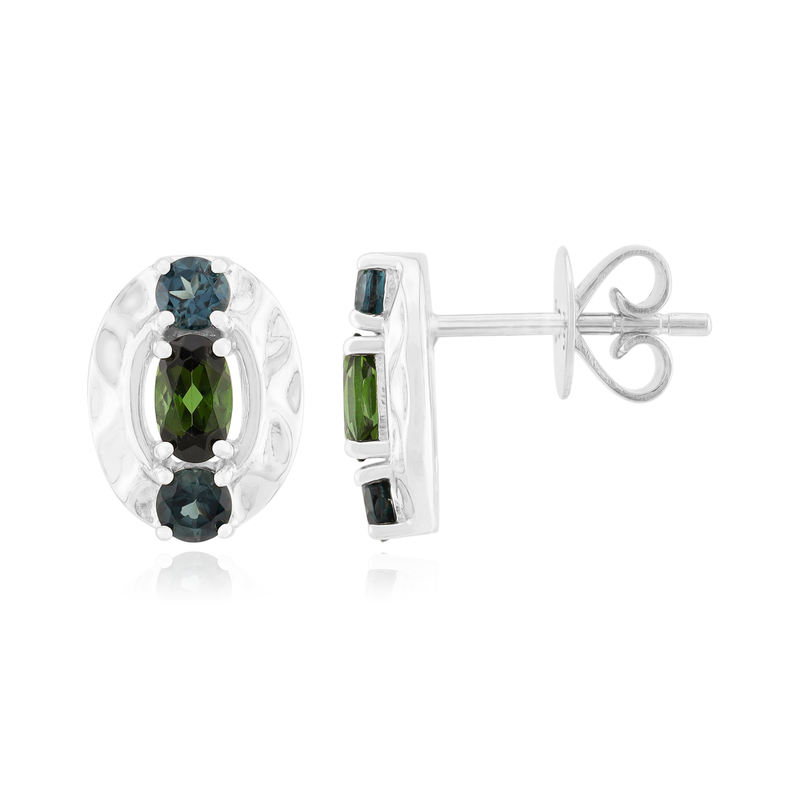 Edelstein-Silberohrringe (Pallanova)