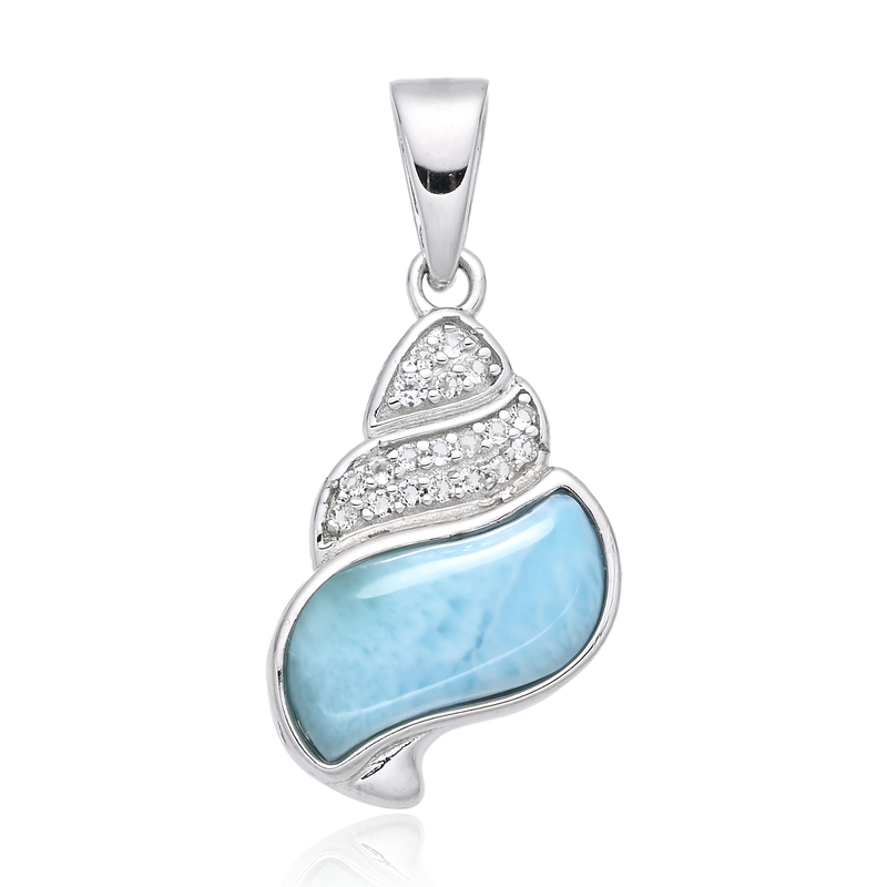 Larimar-Silberanhänger