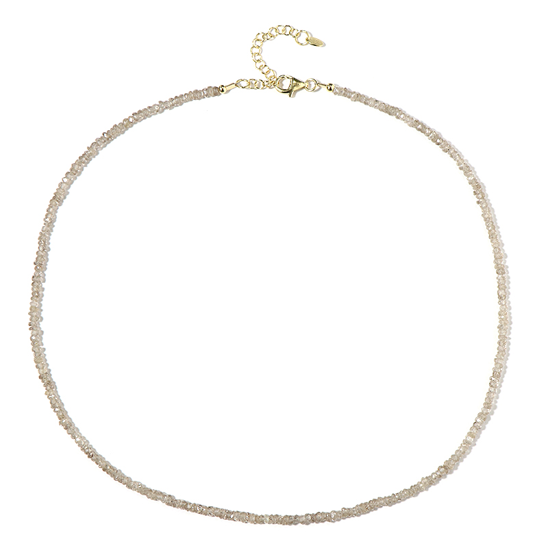 Fancy-Zirkon-Silberhalskette