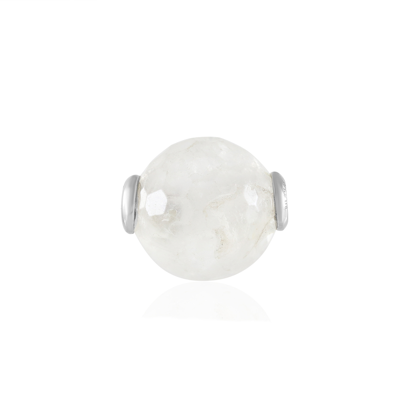 Weißer Quarz-Silberanhänger (MONOSONO COLLECTION)