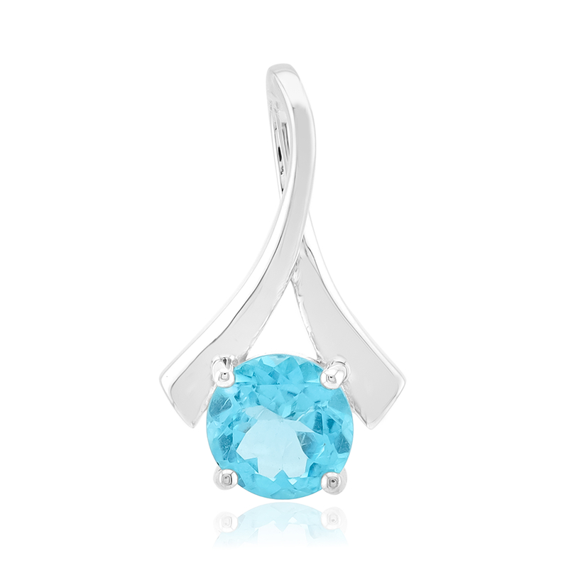 Blauer Apatit-Silberanhänger (Pallanova)