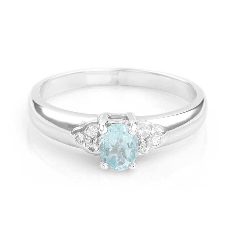 Fluorapatit-Silberring