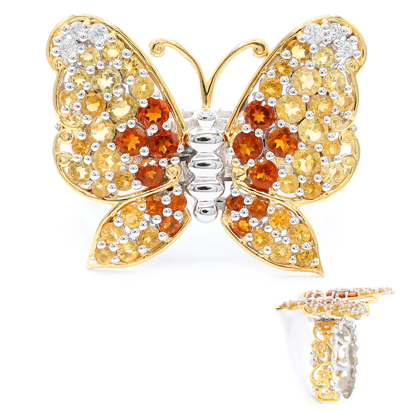 Citrin-Silberring (Gems en Vogue)