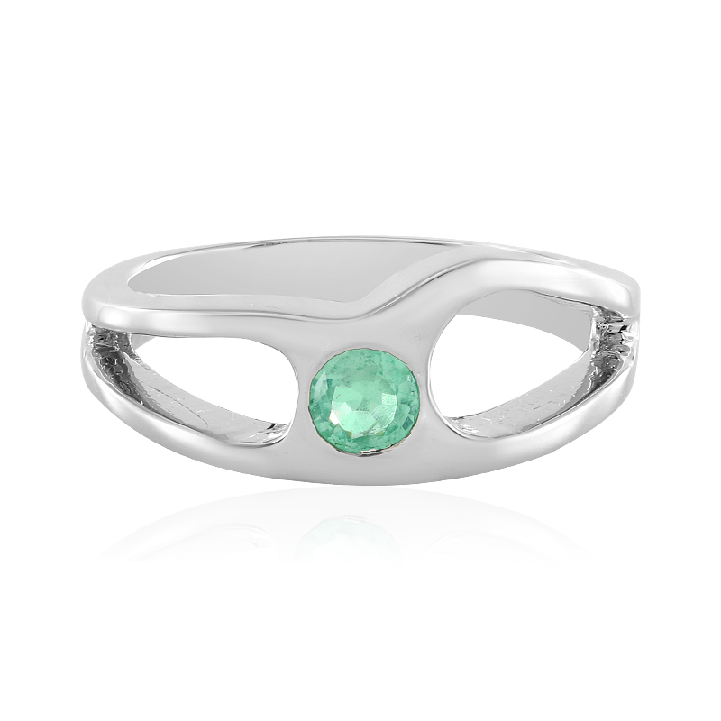 Russischer Smaragd-Silberring Russischer Smaragd-Silberring