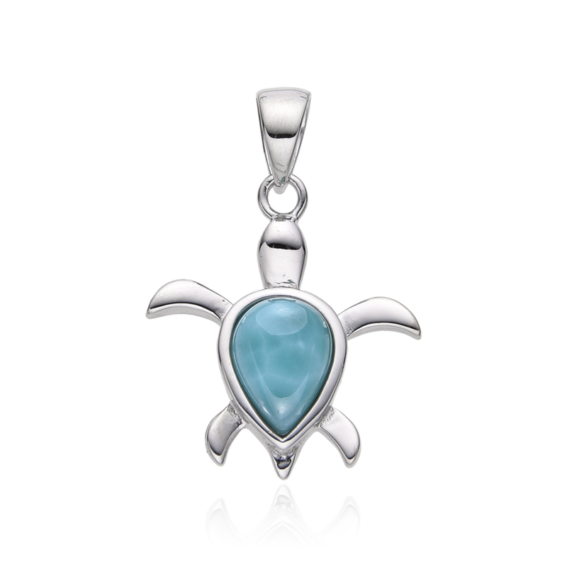 Larimar-Silberanhänger
