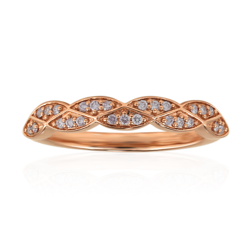 Pinkfarbener I3 Argyle-Brillant-Goldring (Mark Tremonti)