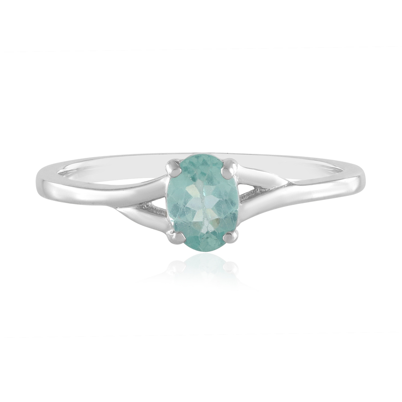 Blauer Apatit-Silberring