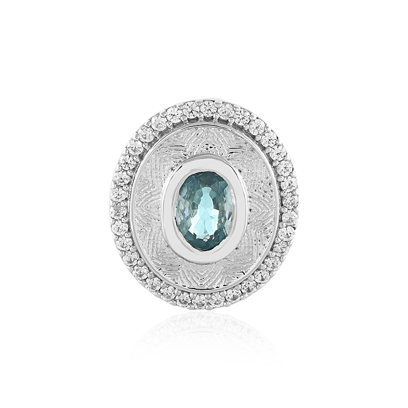 Ratanakiri-Zirkon-Silberanhänger