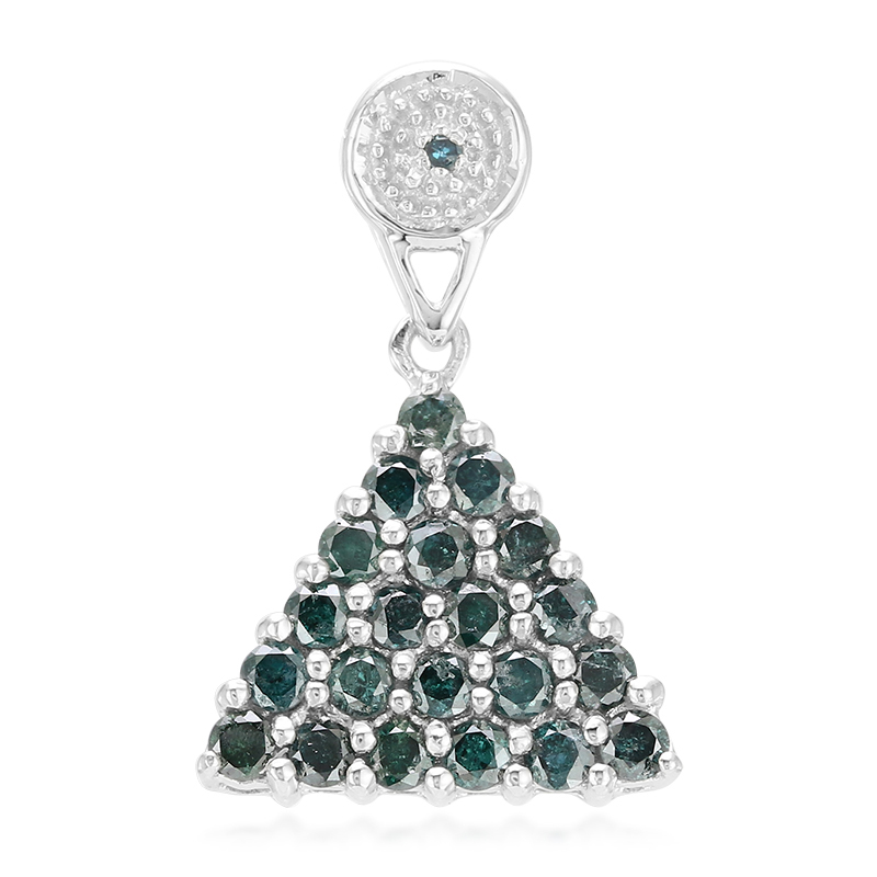 Fancy-Brillant-Silberanhänger