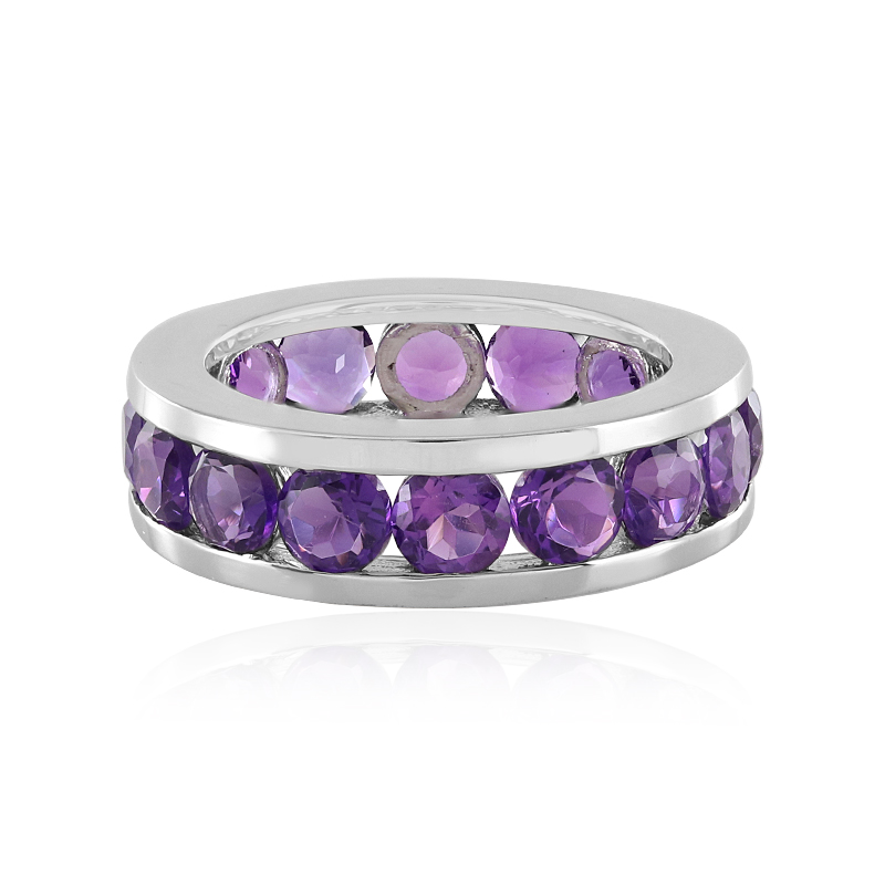 Sibirischer Amethyst-Silberring