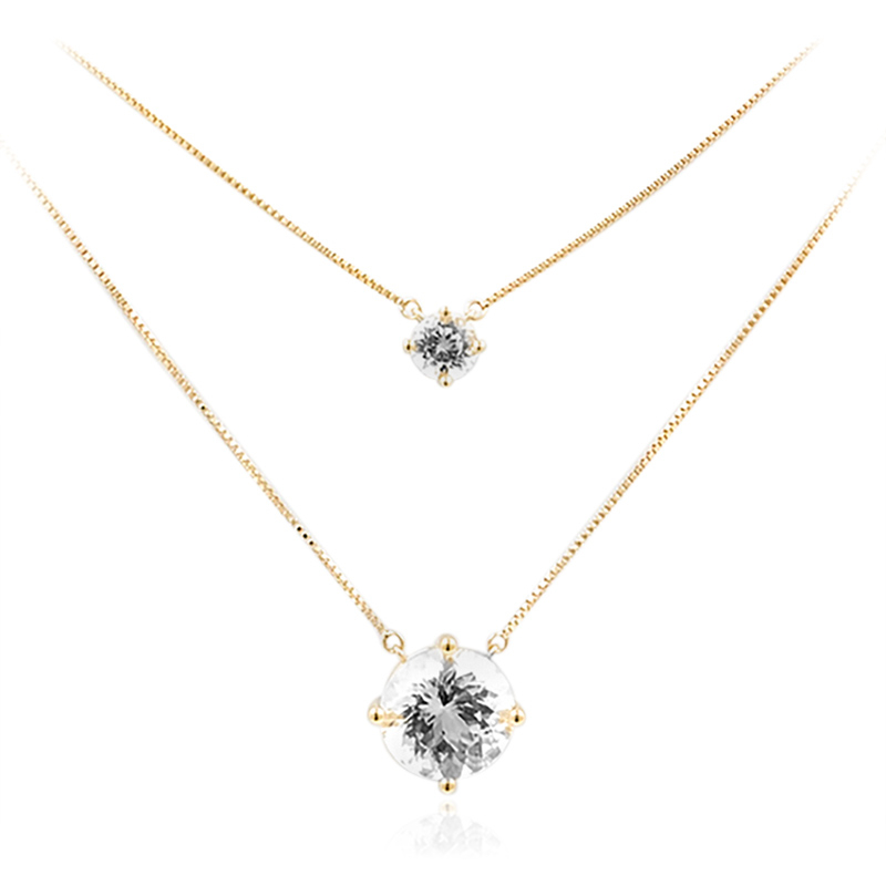 Danburit-Goldcollier (de Melo) Danburit-Goldcollier (de Melo)