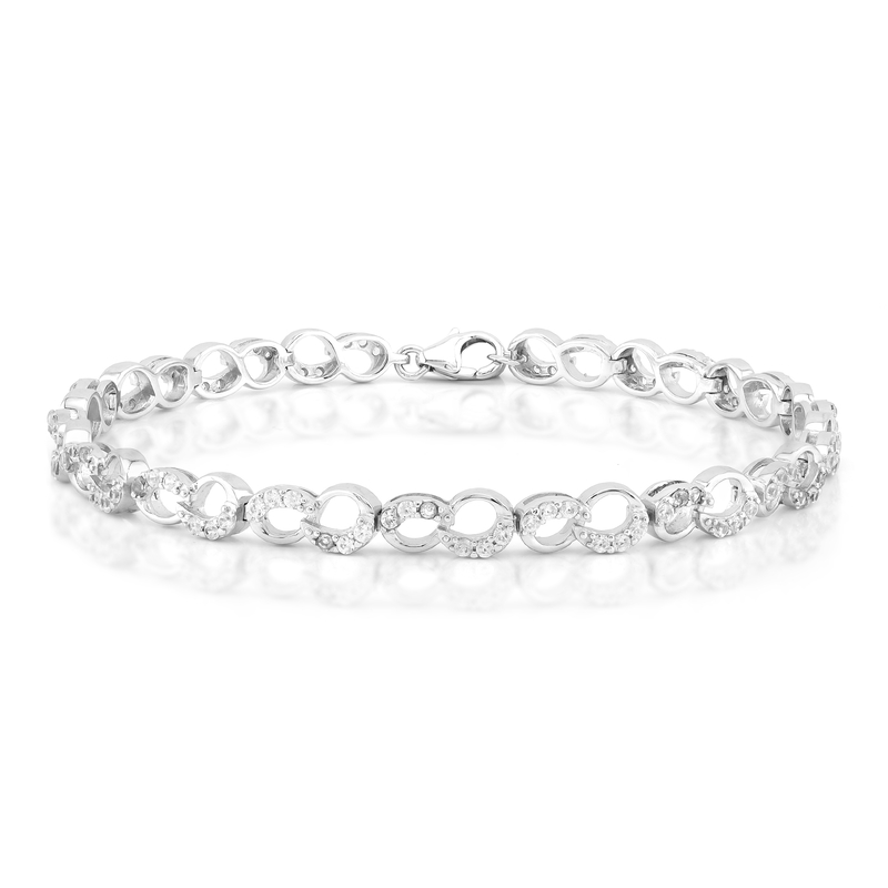 Zirkon-Silberarmband Zirkon-Silberarmband