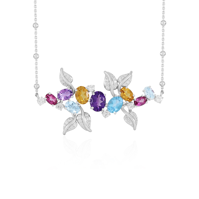 Edelstein-Silbercollier (Dallas Prince Designs)
