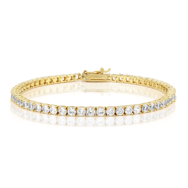 Zirkon-Silberarmband