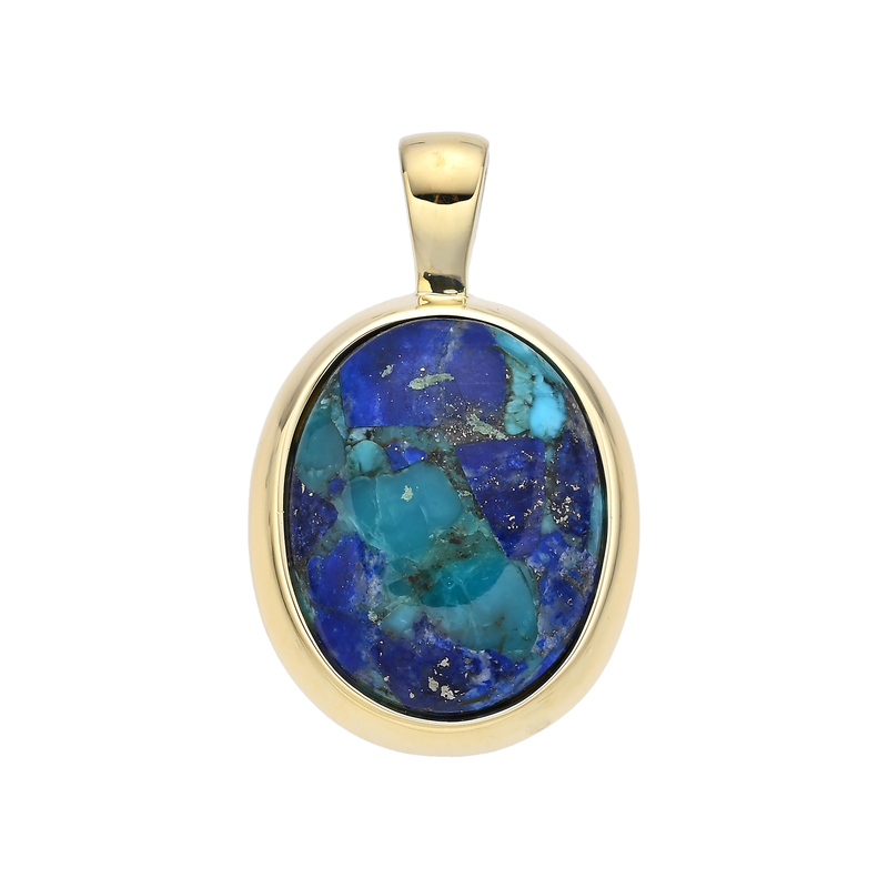 Edelstein-Silberanhänger