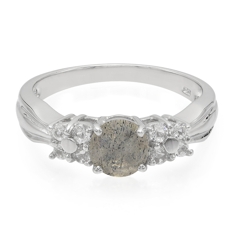 Spektrolith-Silberring