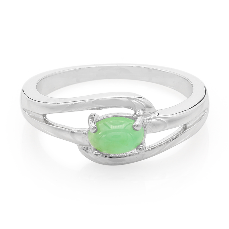 Kaiserlicher Chrysopras-Silberring Kaiserlicher Chrysopras-Silberring