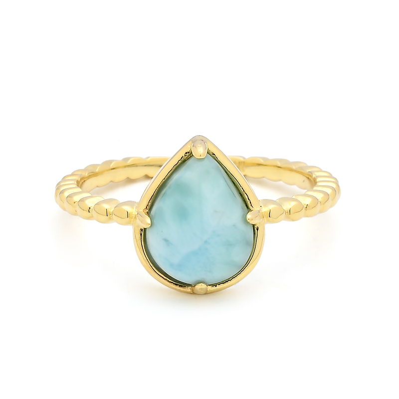 Larimar-Silberring