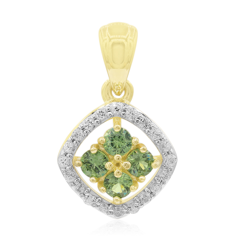 Madagaskar-Demantoid-Goldanhänger