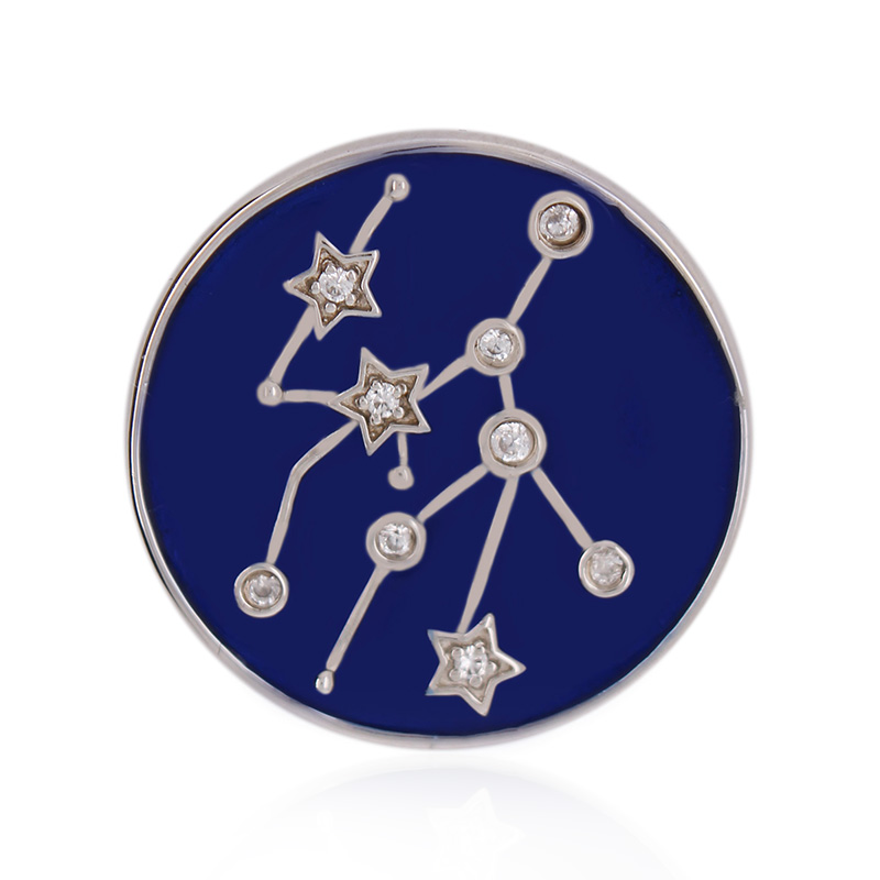 Zirkon-Silberanhänger „Jungfrau“ (MONOSONO COLLECTION)