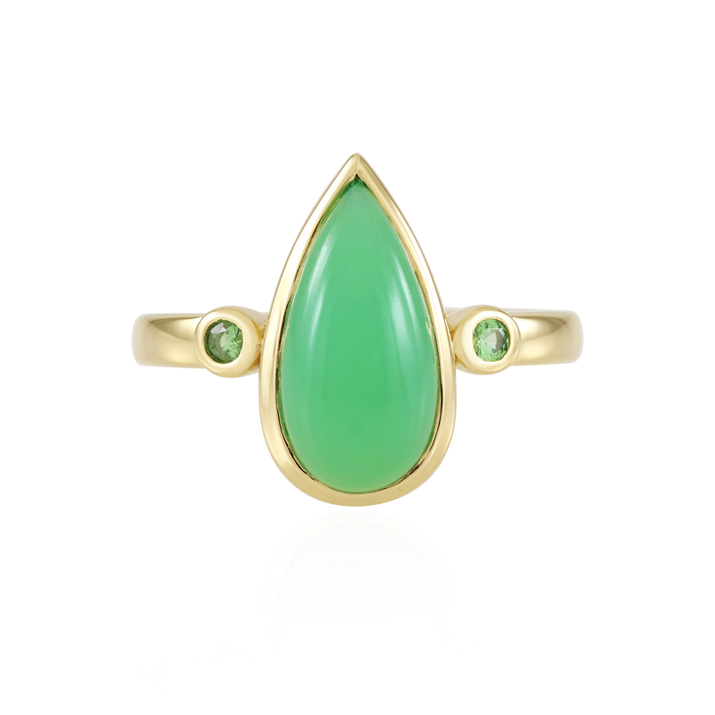 Chrysopras-Silberring (KM by Juwelo)