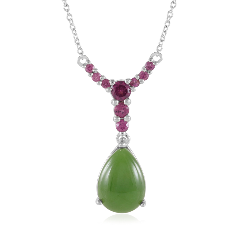 Kanadische Jade-Silbercollier