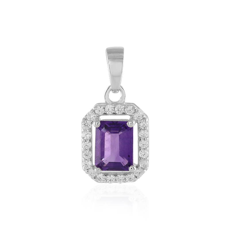 Sibirischer Amethyst-Silberanhänger Sibirischer Amethyst-Silberanhänger