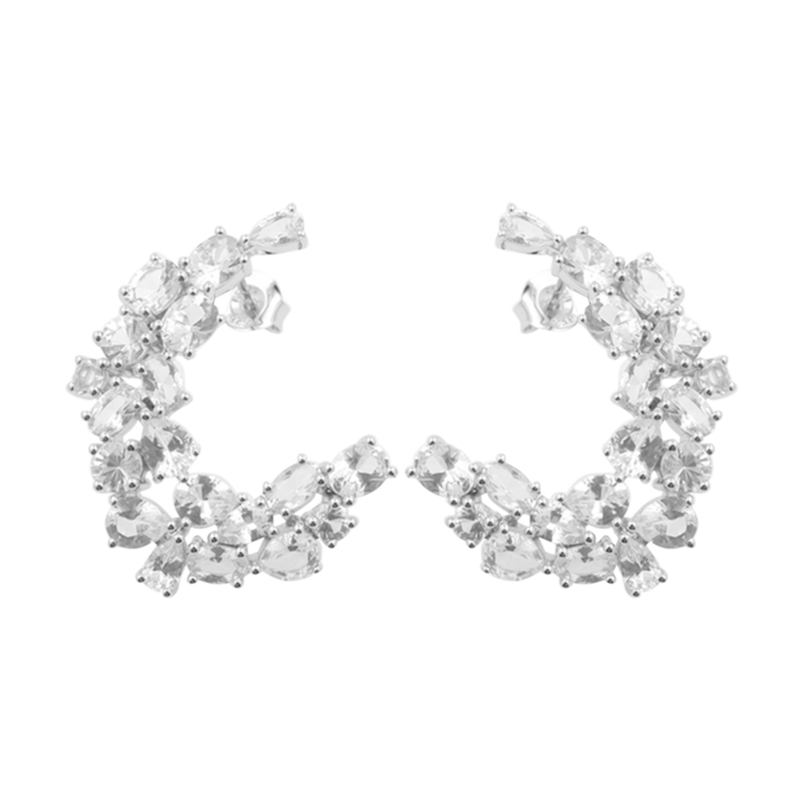 Danburit-Silberohrringe