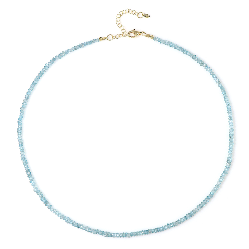 Ratanakiri-Zirkon-Silberhalskette