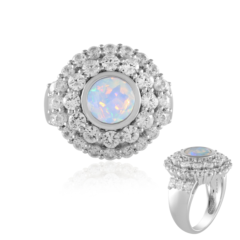Welo-Opal-Silberring Welo-Opal-Silberring