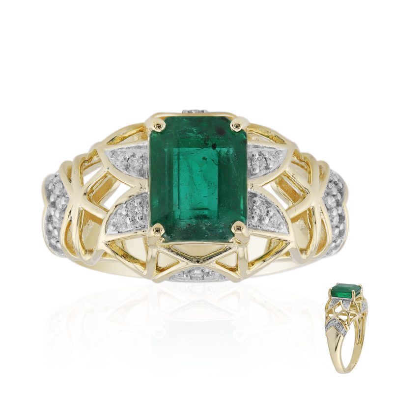 Sambia-Smaragd-Goldring (Rifkind 1894 Collection) Sambia-Smaragd-Goldring (Rifkind 1894 Collection)