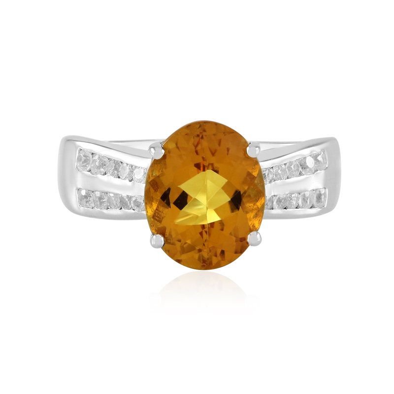 Skapolith-Silberring - Farbe: Gelb