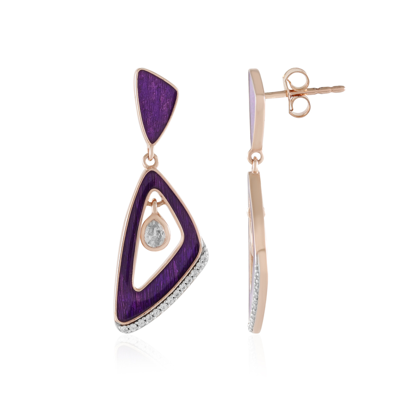 Zirkon-Silberohrringe (Adela Silber)