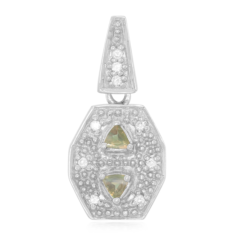 Brasilianischer Alexandrit-Silberanhänger