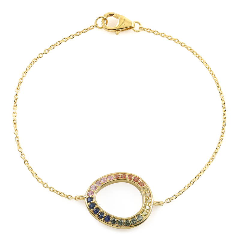 Saphir-Silberarmband