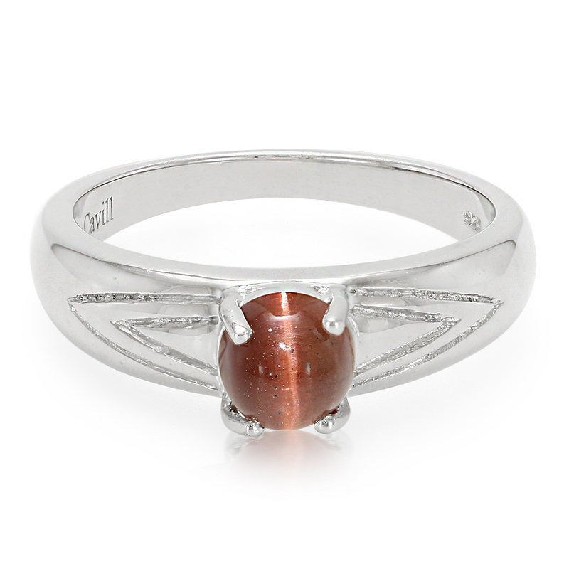 Skapolith-Katzenauge-Silberring